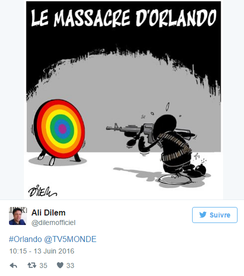 Le massacre d'Orlando en dessin...