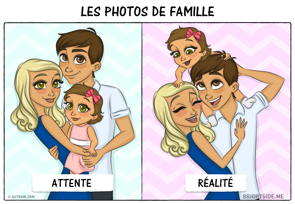 Difficile d'avoir la photo de la famille parfaite !