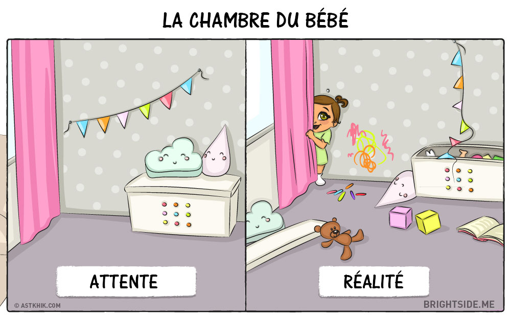 La chambre de bébé est magnifiquement belle... jusqu'à ce que bébé y mette son grain de sel !