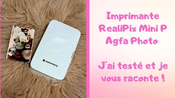 AgfaPhoto imprimante photo Realipix Mini P, noir sur