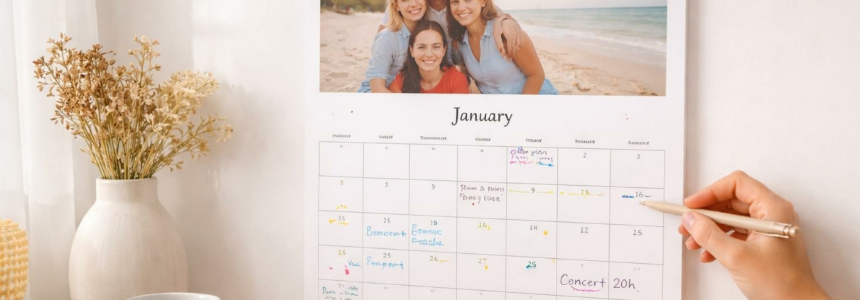 calendrier mural personnalisé